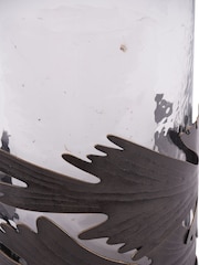 Laura Ashley Gold Winspear Leaf Hurricane Lantern Candle Holder - Image 4 of 4