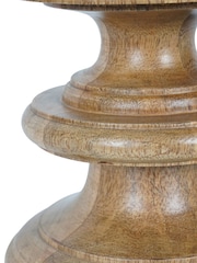 Laura Ashley White Frosted Glass Hurricane Candle Holder - Image 5 of 6