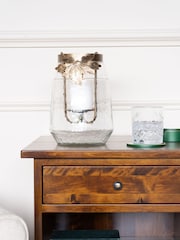 Laura Ashley Gold Leaf Bottle Hurricane Candle Holder - Image 4 of 5