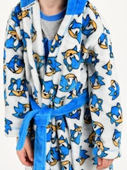 Brand Threads Grey Sonic The Hedgehog Dressing Gown - Image 3 of 4
