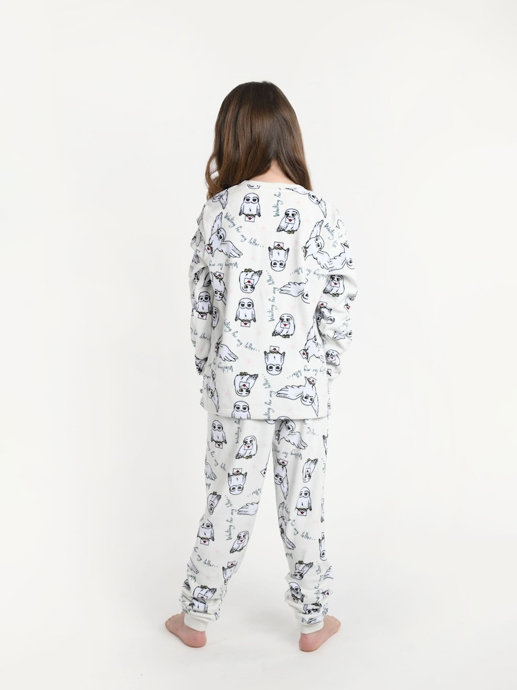 Brand Threads Cream Harry Potter Fleece Pyjama Set - Image 2 of 3