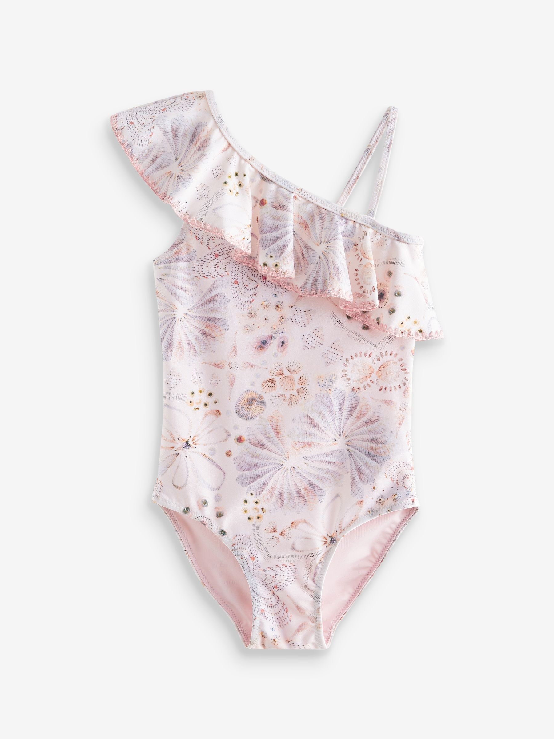 Buy Cream Shell One Shoulder Swimsuit 3 16yrs from Next Luxembourg