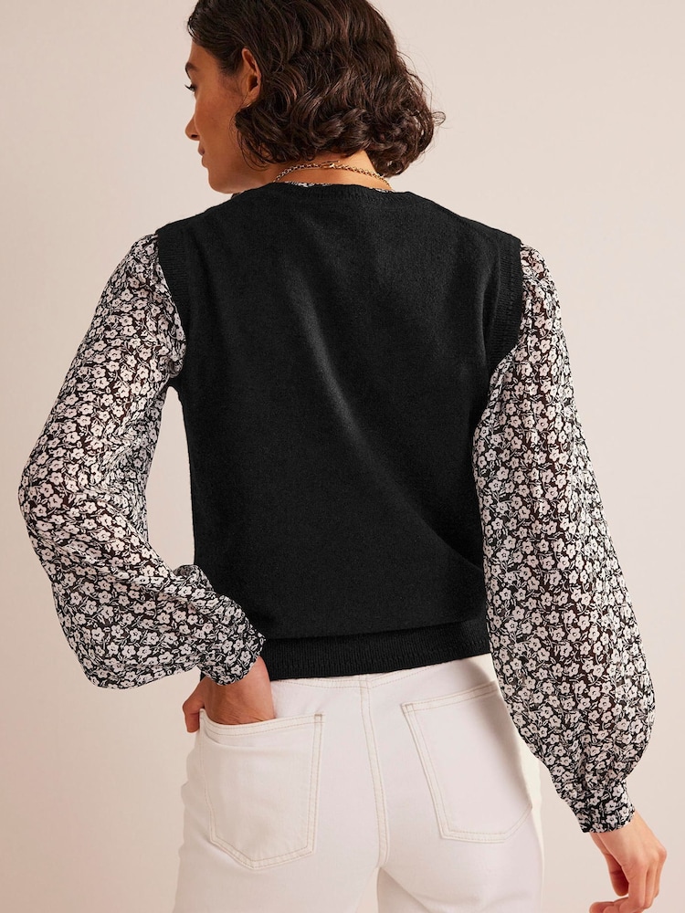 Boden Black Eva Cashmere Tank - Image 2 of 4