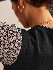 Boden Black Eva Cashmere Tank - Image 3 of 4