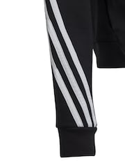 adidas Black Future Icons 3-Stripes Full-Zip Hoodie - Image 9 of 10