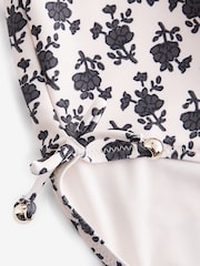 Cream/Black Ditsy Ruffle Swimsuit (3-16yrs) - Image 7 of 7