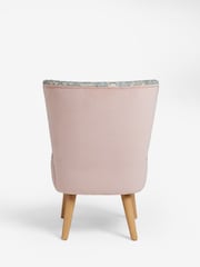 Clarke and Clarke William Morris Strawberry Thief Slate Grey Blush Luisa Dining Chair - Image 6 of 7