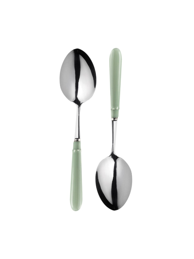 Mary Berry Set of 4 Light Green Signature Serving Spoons - Image 2 of 3