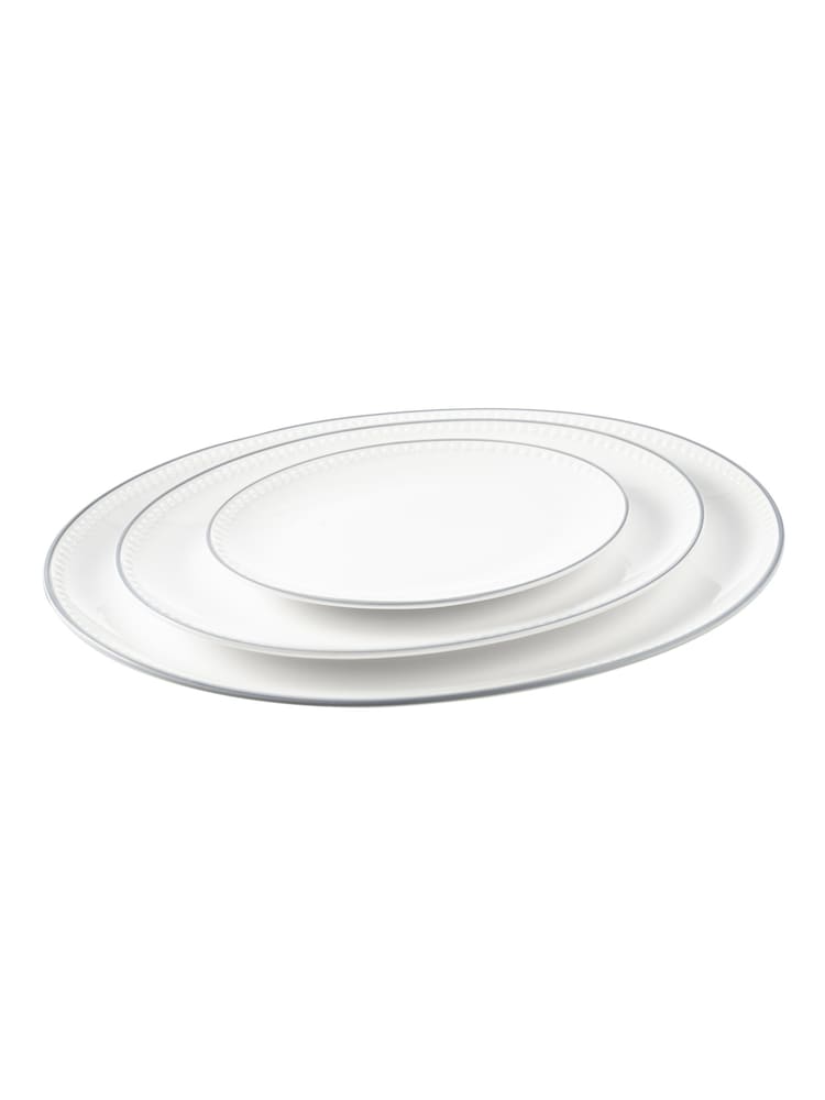 Mary Berry Set of 2 White Signature Small Oval Serving Platters - Image 2 of 3