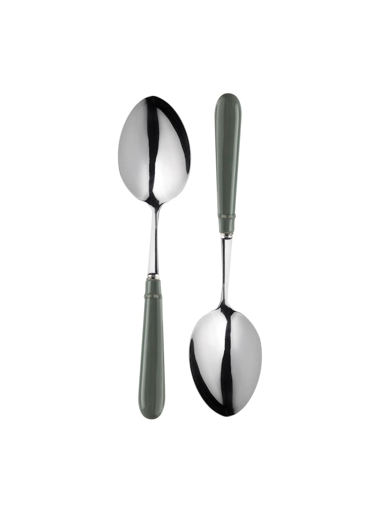 Mary Berry Set of 4 Green Signature Serving Spoons - Image 2 of 3