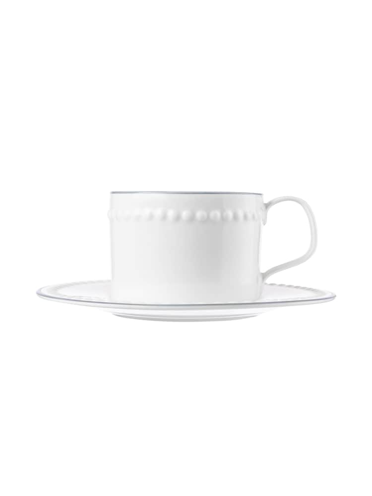 Mary Berry Set of 2 White Signature Cup & Saucers 225ml - Image 2 of 3