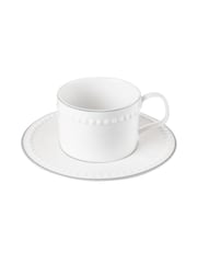 Mary Berry Set of 2 White Signature Cup & Saucers 225ml - Image 3 of 3