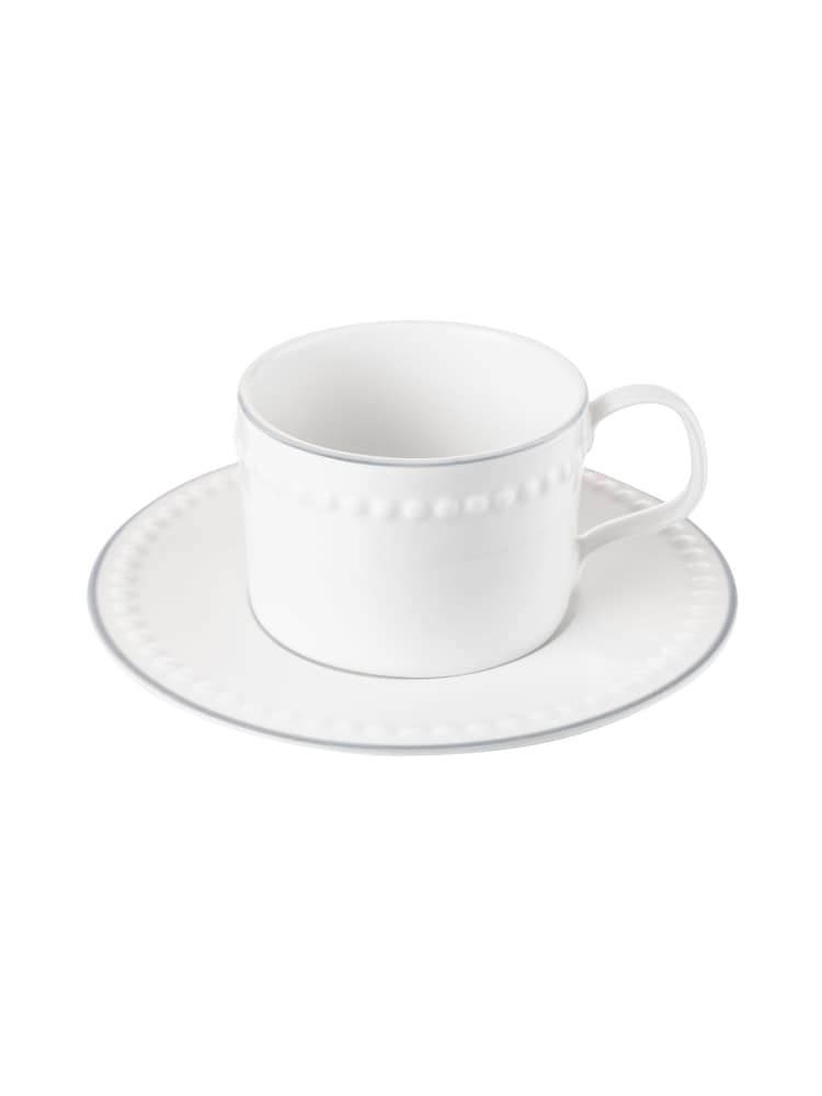 Mary Berry Set of 2 White Signature Cup & Saucers 225ml - Image 3 of 3