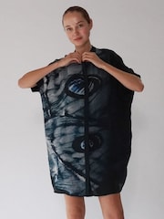 Religion Black Chrome Oversized Destiny Tunic Dress In Bold Monochrome Print - Image 3 of 6