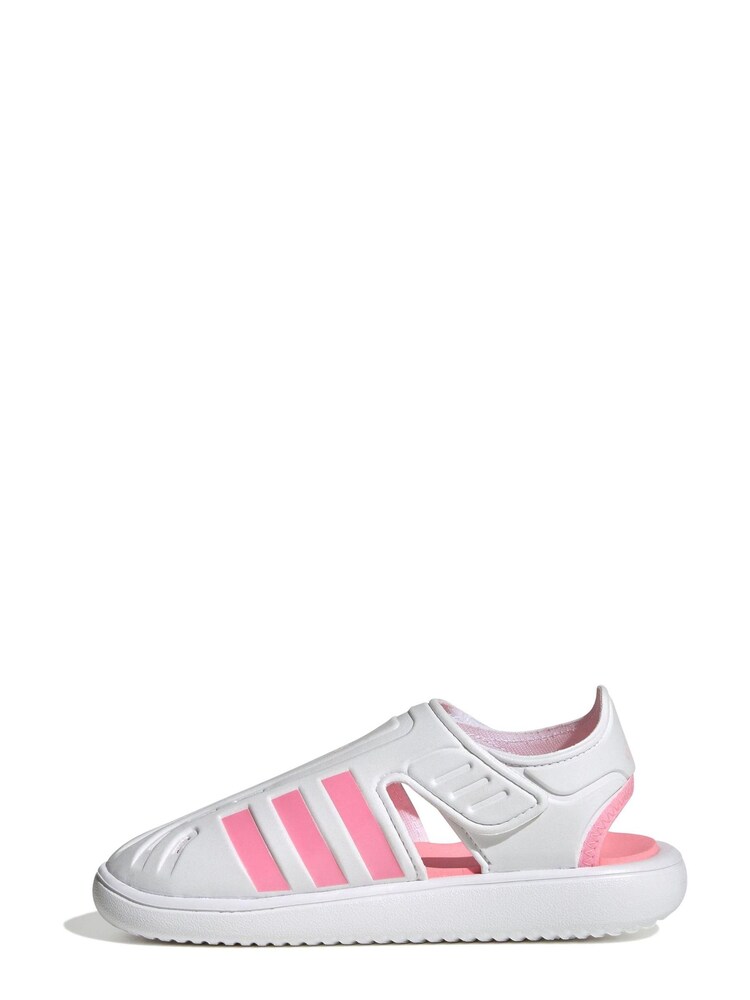 adidas White Kids Summer Closed Toe Water Sandals - Image 2 of 8