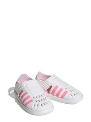 adidas White Kids Summer Closed Toe Water Sandals - Image 3 of 8