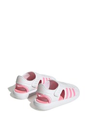 adidas White Kids Summer Closed Toe Water Sandals - Image 4 of 8