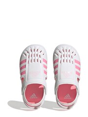 adidas White Kids Summer Closed Toe Water Sandals - Image 5 of 8
