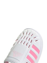 adidas White Kids Summer Closed Toe Water Sandals - Image 7 of 8