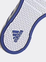 adidas White/Blue Tensaur Sport Lace Up Trainers - Image 9 of 9
