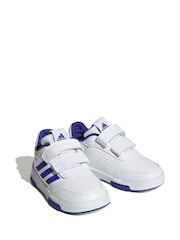 Белые/розовые кроссовки на липучках adidas Tensaur Sport - Изображение 3 из 9