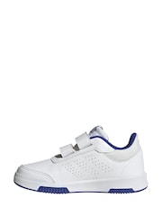 adidas White/Blue Hook and Loop Tensaur Hook and Loop Trainers - Image 2 of 10