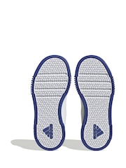 adidas White/Blue Hook and Loop Tensaur Hook and Loop Trainers - Image 8 of 10