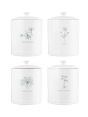 Mary Berry Set of 3 White Garden Flowers Canisters - Image 2 of 3