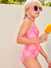 Bright Pink Heart Swimsuit (3mths-16yrs) - Image 5 of 10