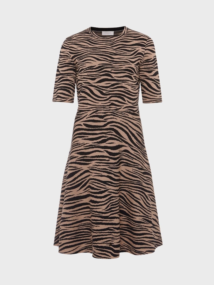 Hobbs Madison Knitted Brown Dress - Image 4 of 4