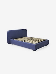 MADE.COM Blue Hanson Ottoman Storage Bed in Velvet - Image 2 of 4
