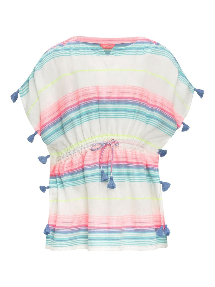 Sunuva Stripe Tasseled Kaftan - Image 1 of 2