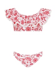Sunuva Red Folk Frill Bikini - Image 3 of 3