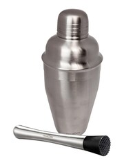 Cellardine Silver Classic Cocktail Shaker 500ml with Muddler - Image 2 of 2