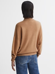 Reiss Camel Nova Knitted Roll Neck Jumper - Image 5 of 7