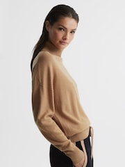 Reiss Camel Nova Knitted Roll Neck Jumper - Image 6 of 7