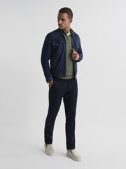 Reiss Rosemary Blackhall Merino Wool Zip Neck Jumper - Image 3 of 6