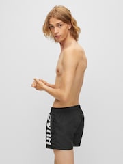 HUGO Black Abas Swim Shorts - Image 2 of 4