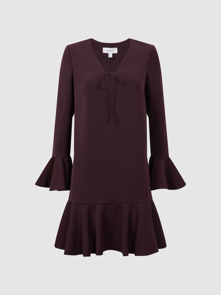 Florere V-Neck Mini Dress - Image 2 of 6
