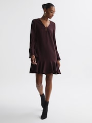 Florere V-Neck Mini Dress - Image 3 of 6