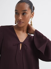 Florere V-Neck Mini Dress - Image 4 of 6