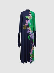 Florere Floral Tie Cuff Maxi Dress - Image 2 of 6