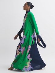 Florere Floral Tie Cuff Maxi Dress - Image 4 of 6