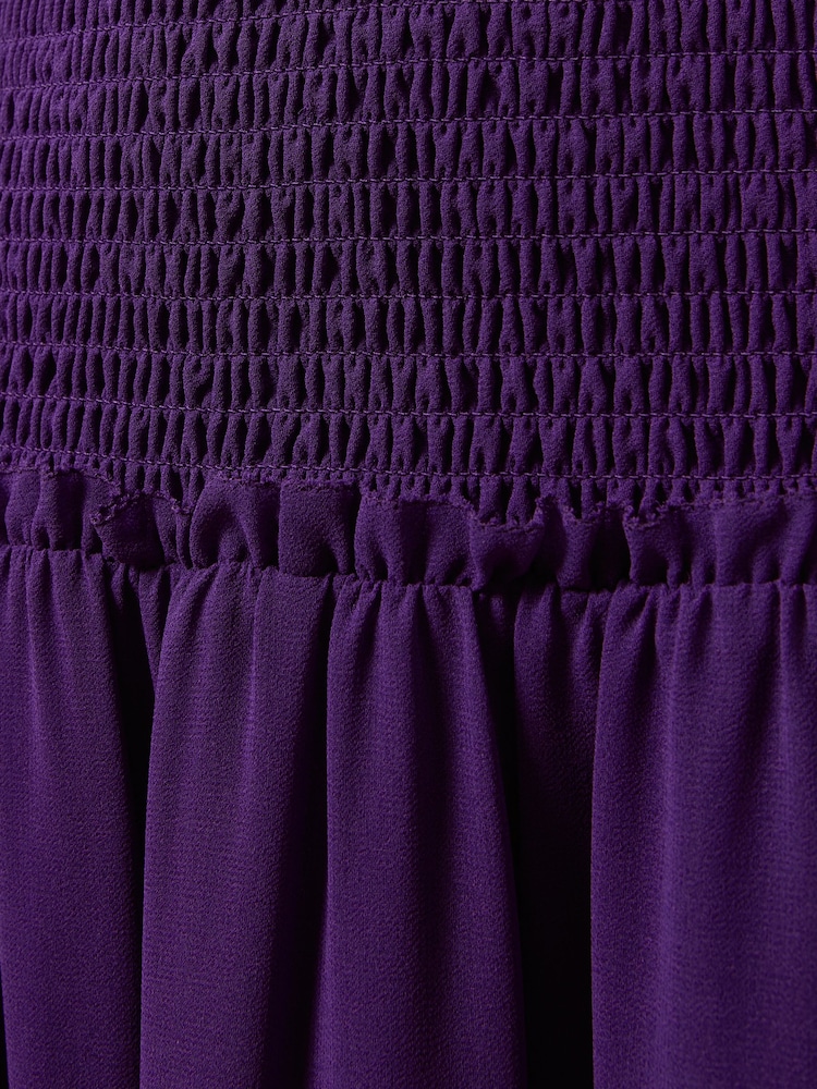 Florere Plunge Neck Shirred Maxi Dress - Image 5 of 5