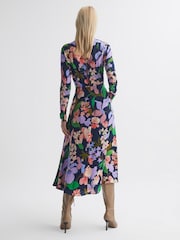 Florere Floral Long Sleeve Midi Dress - Image 4 of 6
