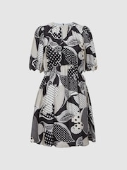 Florere Polka Dot Puff Sleeve Mini Dress - Image 2 of 5