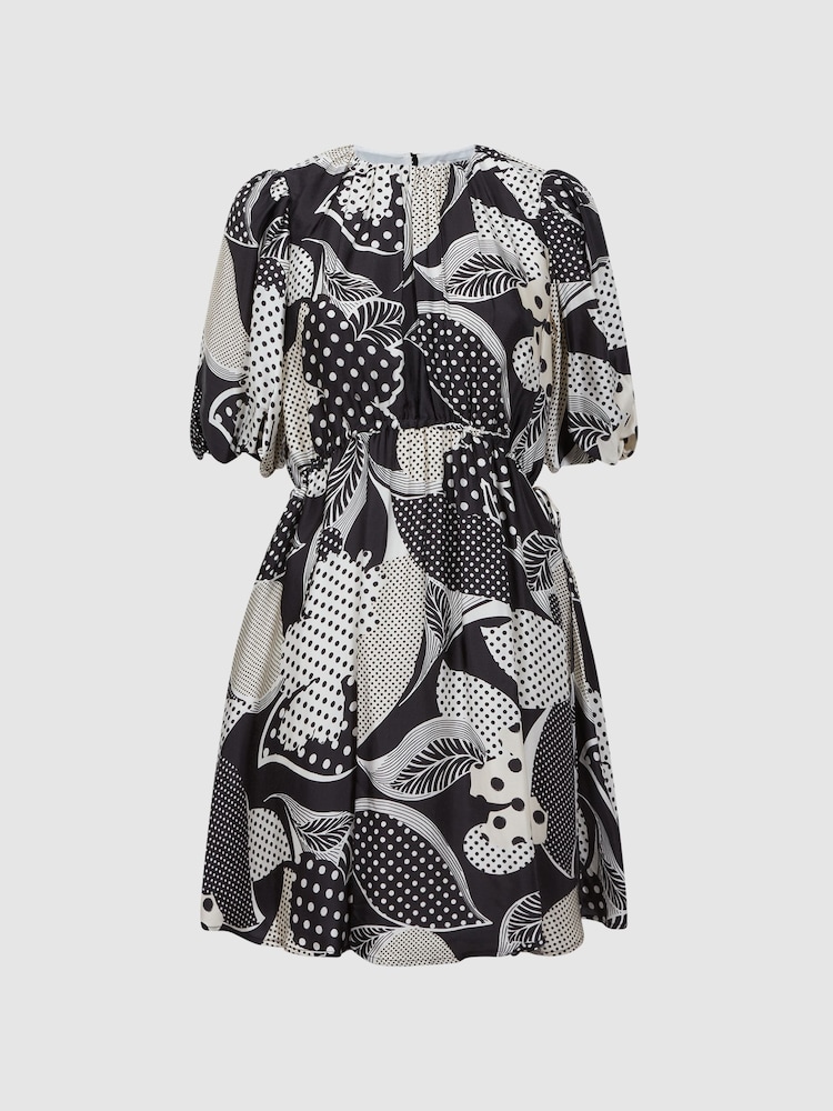 Florere Polka Dot Puff Sleeve Mini Dress - Image 2 of 5
