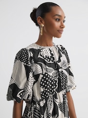Florere Polka Dot Puff Sleeve Mini Dress - Image 3 of 5