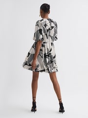 Florere Polka Dot Puff Sleeve Mini Dress - Image 4 of 5