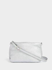 OSPREY LONDON The Carina Shrug Italian Leather Midnight Pearl Midnight Handbag - Image 2 of 7